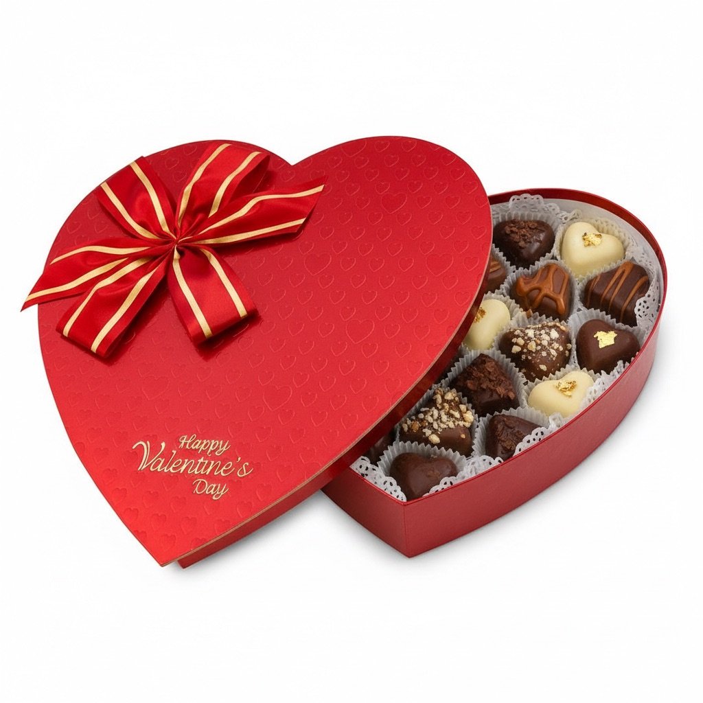 Foil Stamped Heart Box